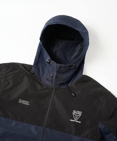 X-girl(エックスガール)の「WEリーグ|C EL S SHELL PARKA(スポーツグッズ・レディース・ネイビー・MEDIUM/LARGE/X-LARGE/SMALL)」の3枚目の写真