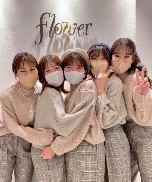 flower（フラワー）の「パウダリーニットトップ（ニット/セーター・レディース・グレー/ピンク・FREE）」の15枚目の写真