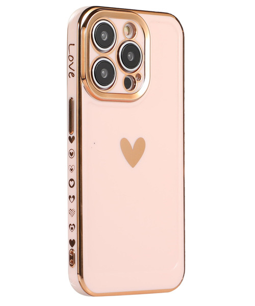 TeddyShop（テディショップ）の「【iPhone14 Pro用】ワンポイントハートメタリックフレームiPhoneケース（スマホケース/カバー・レディース・ホワイト/ピンク/ブラック・ONE SIZE）」の8枚目の写真