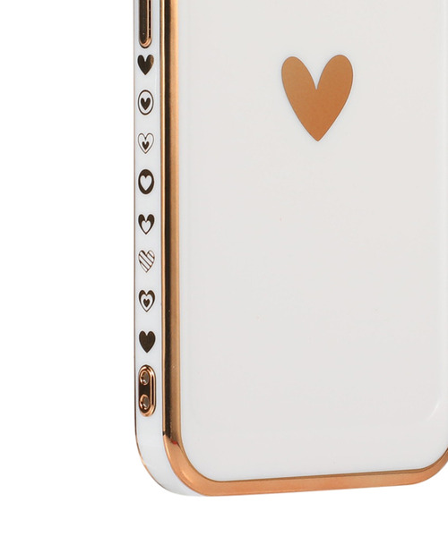 TeddyShop（テディショップ）の「【iPhone14 Pro用】ワンポイントハートメタリックフレームiPhoneケース（スマホケース/カバー・レディース・ホワイト/ピンク/ブラック・ONE SIZE）」の18枚目の写真