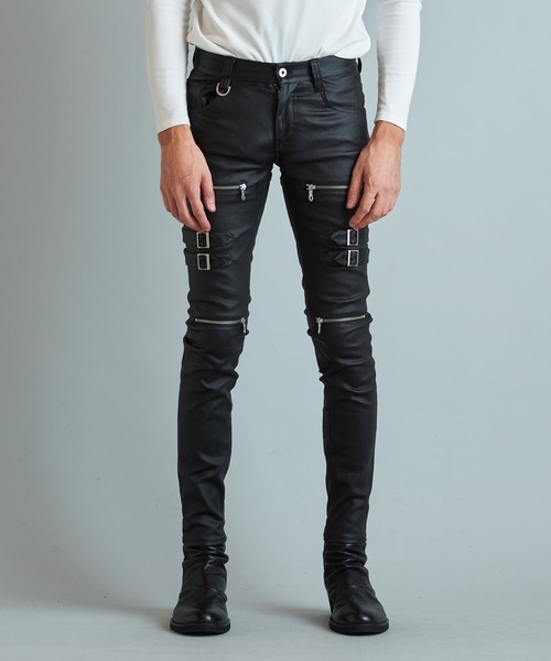 NO ID.（ノーアイディ）の「コーティングストレッチベルテッドスキニー