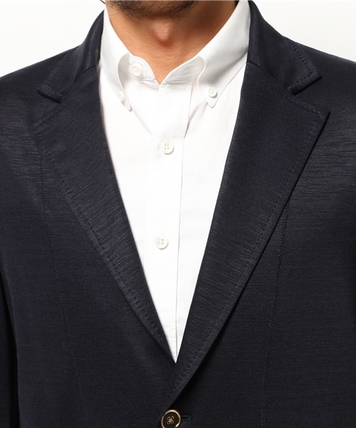 EDIFICE（エディフィス）の「◇ラミー ミラノリブ ジャケット（テーラードジャケット・メンズ・ベージュ/ネイビー/ホワイト・46/48/44）」の8枚目の写真