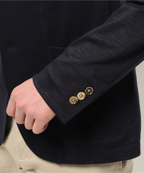 EDIFICE（エディフィス）の「◇ラミー ミラノリブ ジャケット（テーラードジャケット・メンズ・ベージュ/ネイビー/ホワイト・46/48/44）」の9枚目の写真