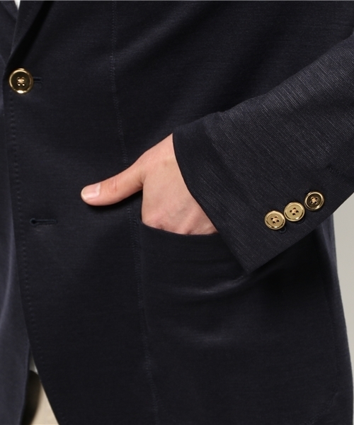 EDIFICE（エディフィス）の「◇ラミー ミラノリブ ジャケット（テーラードジャケット・メンズ・ベージュ/ネイビー/ホワイト・46/48/44）」の10枚目の写真