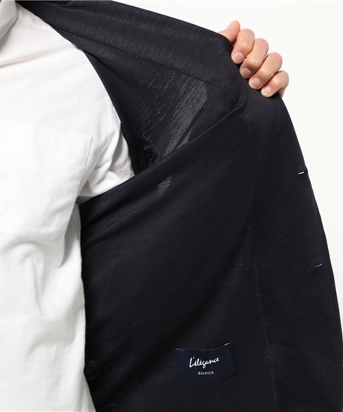 EDIFICE（エディフィス）の「◇ラミー ミラノリブ ジャケット（テーラードジャケット・メンズ・ベージュ/ネイビー/ホワイト・46/48/44）」の12枚目の写真