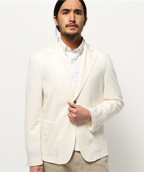 EDIFICE（エディフィス）の「◇ラミー ミラノリブ ジャケット（テーラードジャケット・メンズ・ベージュ/ネイビー/ホワイト・46/48/44）」の14枚目の写真