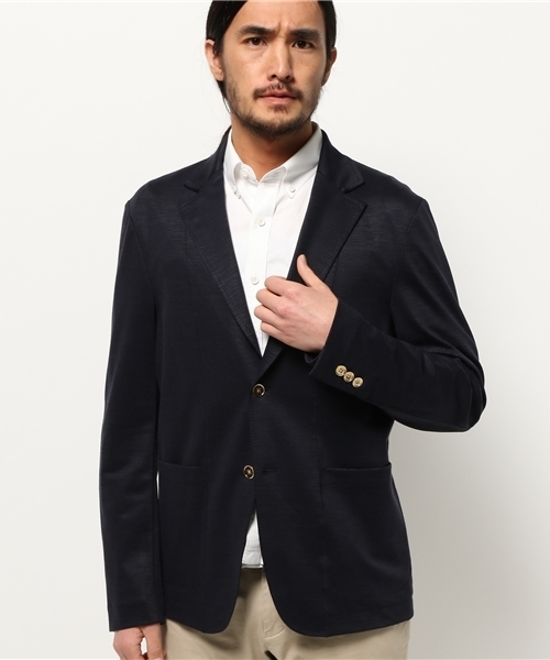 EDIFICE（エディフィス）の「◇ラミー ミラノリブ ジャケット（テーラードジャケット・メンズ・ベージュ/ネイビー/ホワイト・46/48/44）」の15枚目の写真