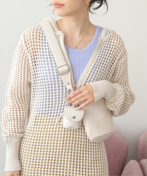 RAY CASSIN（レイカズン）の「メッシュパーカーワンピース（ジャンパースカート・レディース・イエロー×グリーン/ブラウン/キナリ・FREE）」の11枚目の写真