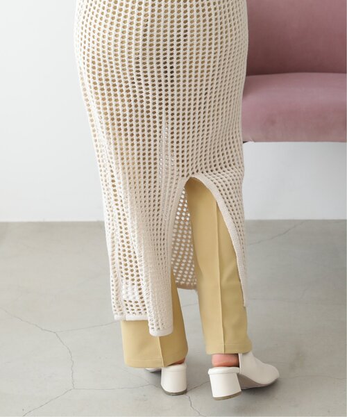 RAY CASSIN（レイカズン）の「メッシュパーカーワンピース（ジャンパースカート・レディース・イエロー×グリーン/ブラウン/キナリ・FREE）」の13枚目の写真