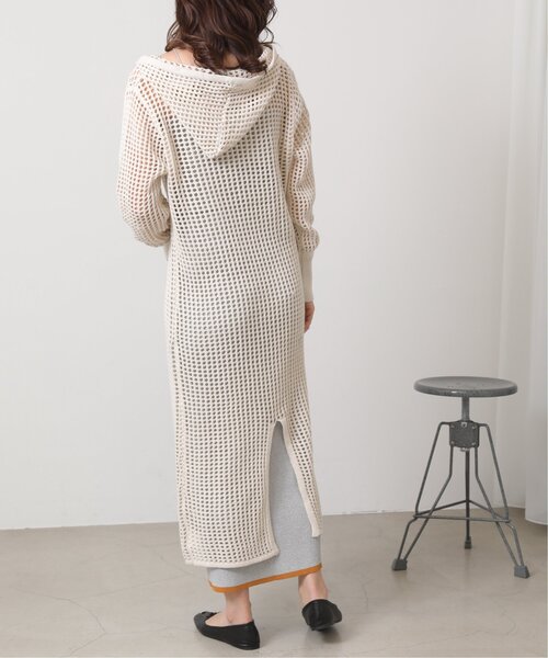 RAY CASSIN（レイカズン）の「メッシュパーカーワンピース（ジャンパースカート・レディース・イエロー×グリーン/ブラウン/キナリ・FREE）」の15枚目の写真