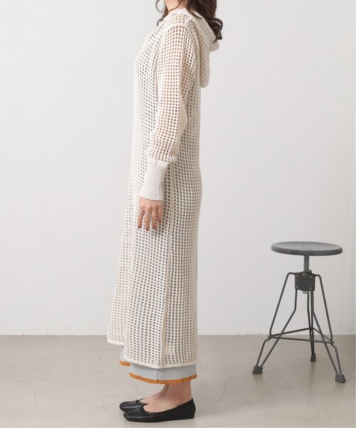 RAY CASSIN（レイカズン）の「メッシュパーカーワンピース（ジャンパースカート・レディース・イエロー×グリーン/ブラウン/キナリ・FREE）」の17枚目の写真