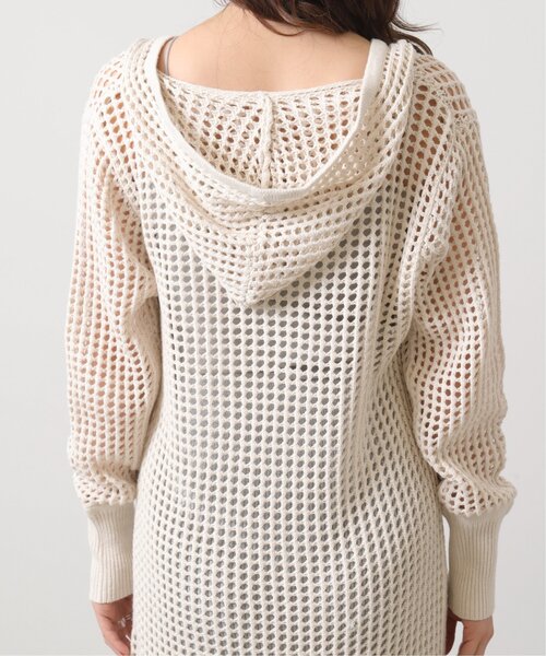 RAY CASSIN（レイカズン）の「メッシュパーカーワンピース（ジャンパースカート・レディース・イエロー×グリーン/ブラウン/キナリ・FREE）」の21枚目の写真