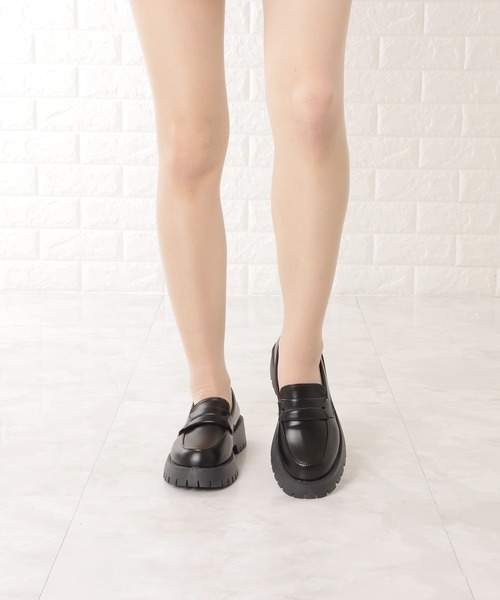 Lace Ladies(レースレディース)の「厚底コインローファー(ローファー・レディース・ブラック・23.5/22.5/24/ 25/23/24.5)」の15枚目の写真
