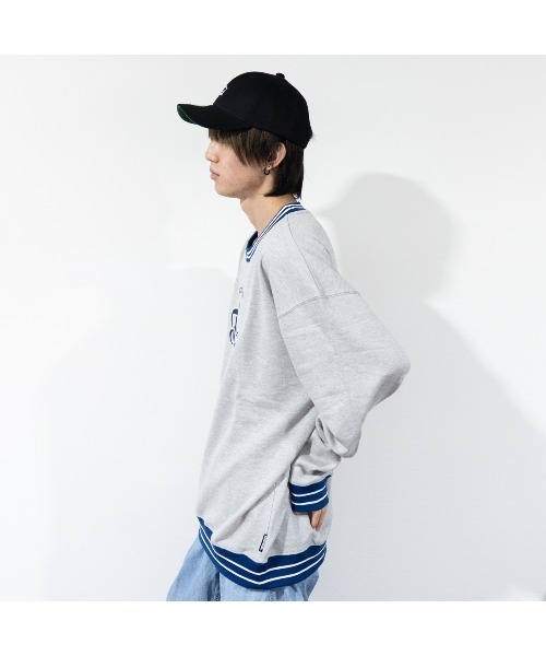 STARTER（スターター）の「【STARTER】裏毛トレーナー（スウェット・メンズ・ブラック/杢グレー/グリーン・M/L/XL）」の6枚目の写真