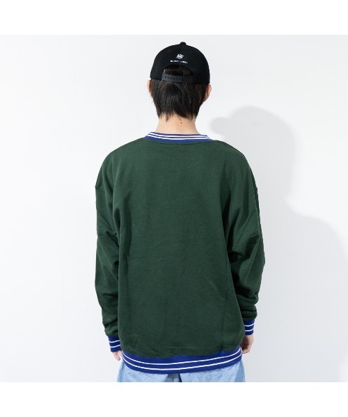 STARTER（スターター）の「【STARTER】裏毛トレーナー（スウェット・メンズ・ブラック/杢グレー/グリーン・M/L/XL）」の9枚目の写真
