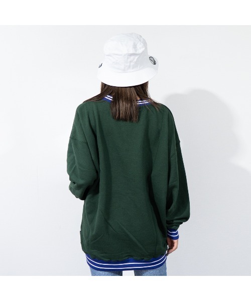 STARTER（スターター）の「【STARTER】裏毛トレーナー（スウェット・メンズ・ブラック/杢グレー/グリーン・M/L/XL）」の18枚目の写真