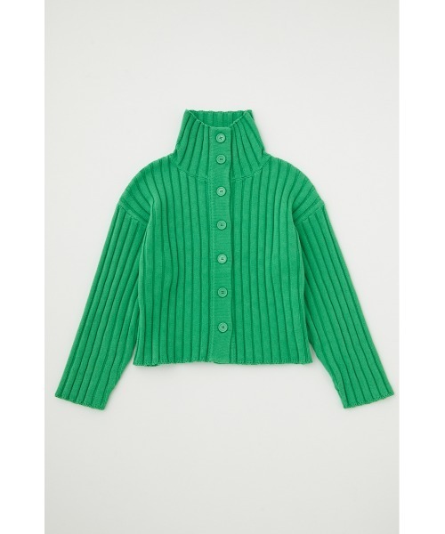 MOUSSY(マウジー)の「FRONT BUTTON WIDE RIB セーター(ニット/セーター・レディース・ライム/ブラック/ベージュ/ライトグリーン・FREE)」の18枚目の写真