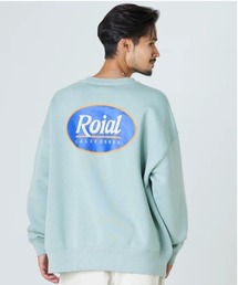 CREW/ROIAL(ロイアル)長袖バックプリントスウェットトレーナー