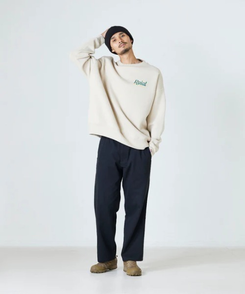 roial(ロイアル)の「CREW/ROIAL(ロイアル)長袖バックプリントスウェットトレーナー(Tシャツ/カットソー・メンズ・ベージュ/ブラック/グリーン系その他3・MEDIUM/LARGE)」の8枚目の写真