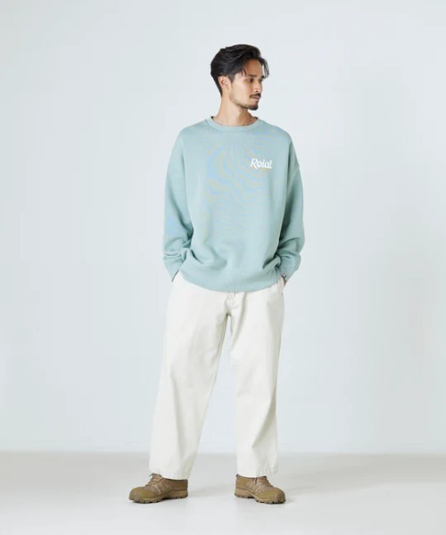 roial(ロイアル)の「CREW/ROIAL(ロイアル)長袖バックプリントスウェットトレーナー(Tシャツ/カットソー・メンズ・ベージュ/ブラック/グリーン系その他3・MEDIUM/LARGE)」の12枚目の写真