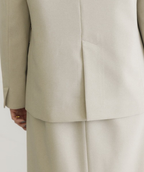 URBAN RESEARCH（アーバンリサーチ）の「ノーカラージャケット（ノーカラージャケット・レディース・ネイビー/ベージュ・38/36）」の19枚目の写真