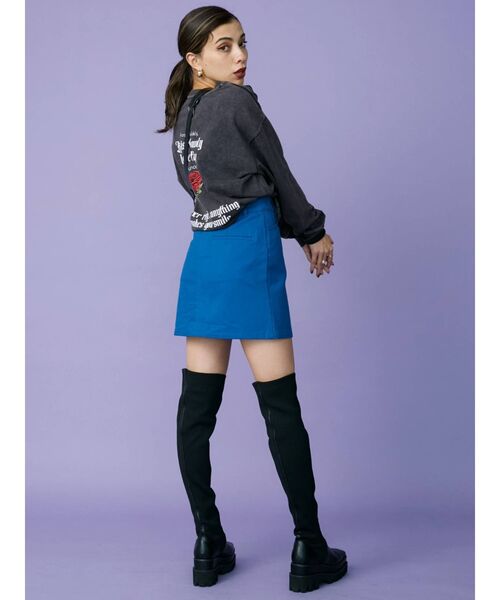 EVRIS（エヴリス）の「オリジナルロゴロングTシャツ（Tシャツ/カットソー・レディース・ブラック/グレー/ホワイト・FREE）」の7枚目の写真