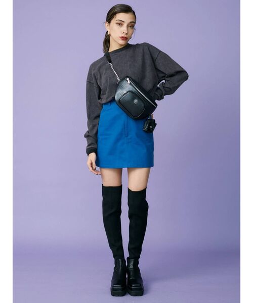 EVRIS（エヴリス）の「オリジナルロゴロングTシャツ（Tシャツ/カットソー・レディース・ブラック/グレー/ホワイト・FREE）」の8枚目の写真