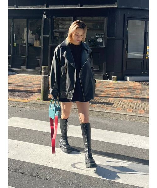 EVRIS（エヴリス）の「オリジナルロゴロングTシャツ（Tシャツ/カットソー・レディース・ブラック/グレー/ホワイト・FREE）」の22枚目の写真