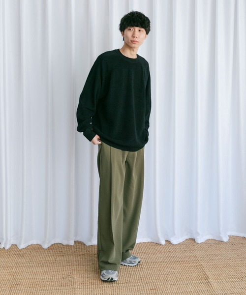 Couleur Meler（クルールメリー）の「Couleur Meler なかじ　フラップ付きストレートスラックス（スラックス・メンズ・ブラック/カーキ/ベージュ・MEDIUM/LARGE）」の20枚目の写真