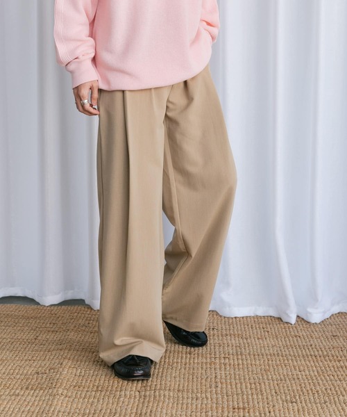 Couleur Meler（クルールメリー）の「Couleur Meler なかじ　フラップ付きストレートスラックス（スラックス・メンズ・ブラック/カーキ/ベージュ・MEDIUM/LARGE）」の5枚目の写真