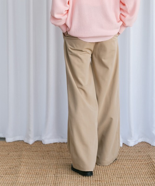 Couleur Meler（クルールメリー）の「Couleur Meler なかじ　フラップ付きストレートスラックス（スラックス・メンズ・ブラック/カーキ/ベージュ・MEDIUM/LARGE）」の7枚目の写真