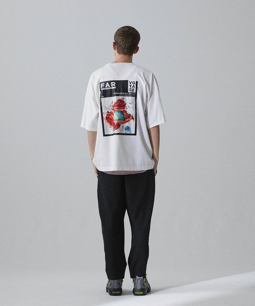 IROQUOIS VOYAGE グラフィックプリントビッグシルエットTシャツ IROQUOIS VOYAGE グラフィックプリントビッグシルエットTシャツ