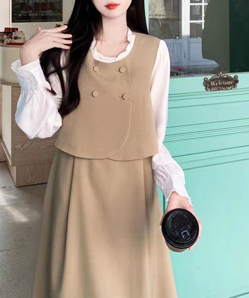 EPICKS（エピックス）の「セットアップ風ボタンジャンスカ（ジャンパー