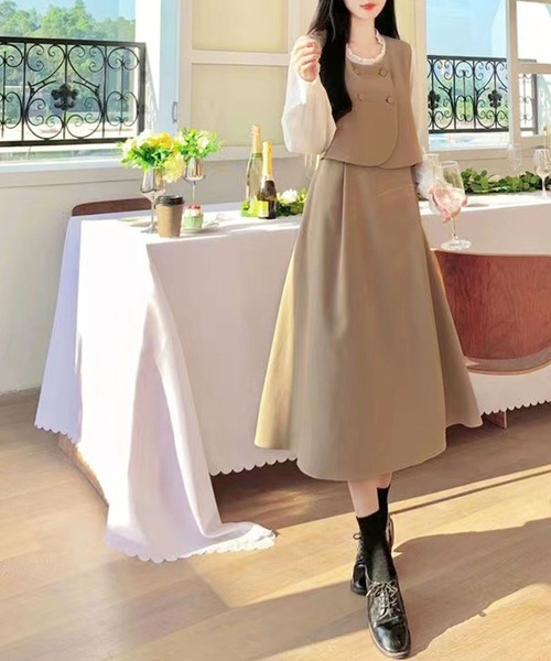 EPICKS（エピックス）の「セットアップ風ボタンジャンスカ（ジャンパー