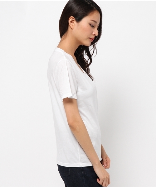 FREAK'S STORE(フリークスストア)の「V NECK T-SHIRTS 【Made in LA】(Tシャツ/カットソー・レディース・ホワイト/グレー/グリーン/ブルー/インディゴブルー・フリ-)」の8枚目の写真