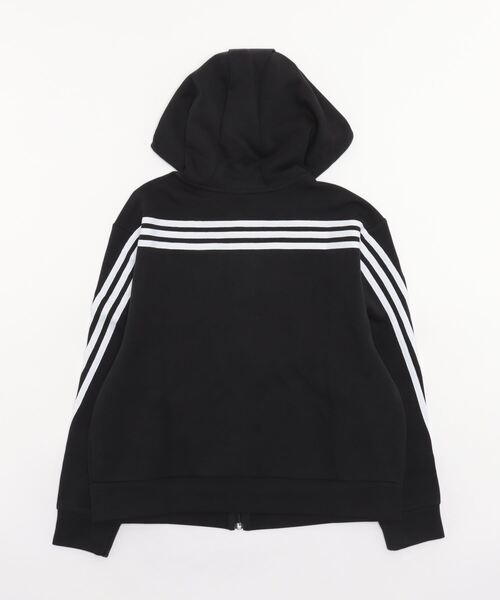 adidas(アディダス)の「アディダス adidas W FI 3S フルジップフーディー(スウェット・レディース・ベビーピンク/ブラック/グレー系・L/XL/S/M)」の4枚目の写真