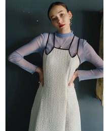 sahara | Front Design Piping Dress(ワンピース)
