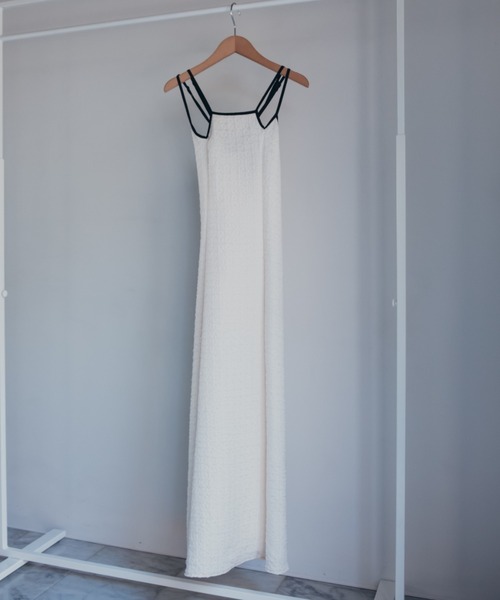 sahara(サハラ)の「Front Design Piping Dress(ワンピース・レディース・ホワイト/ブラック/ライトグリーン・FREE)」の19枚目の写真