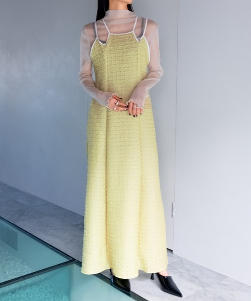 sahara(サハラ)の「Front Design Piping Dress(ワンピース・レディース・ホワイト/ブラック/ライトグリーン・FREE)」の13枚目の写真