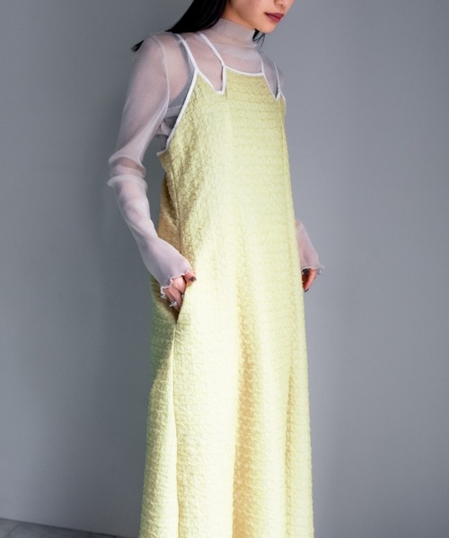 sahara(サハラ)の「Front Design Piping Dress(ワンピース・レディース・ホワイト/ブラック/ライトグリーン・FREE)」の22枚目の写真