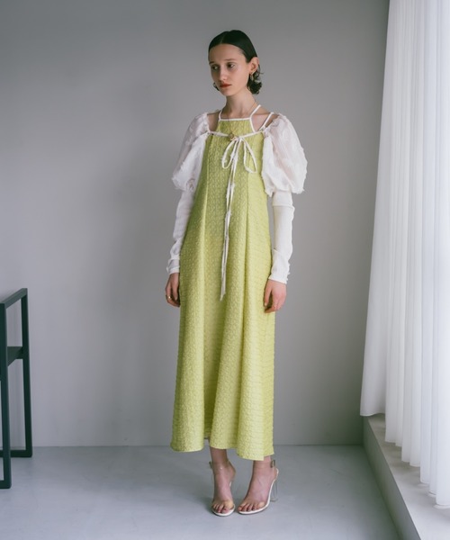 sahara(サハラ)の「Front Design Piping Dress(ワンピース・レディース・ホワイト/ブラック/ライトグリーン・FREE)」の21枚目の写真