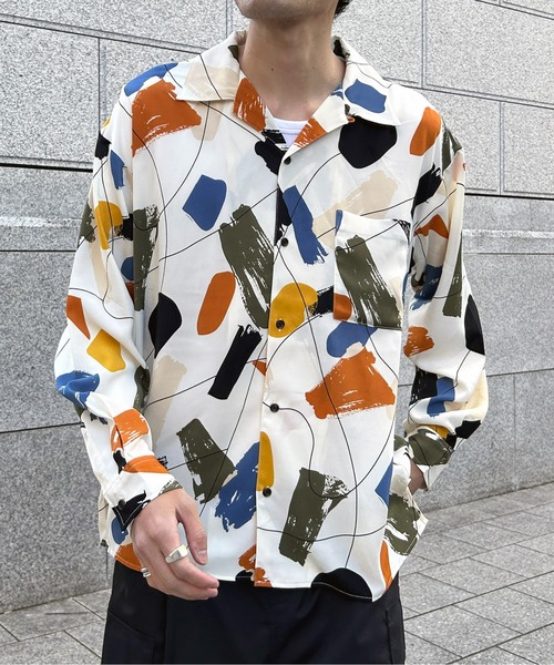 CPCM（シーピーシーエム）の「アソート総柄長袖開襟シャツ（シャツ