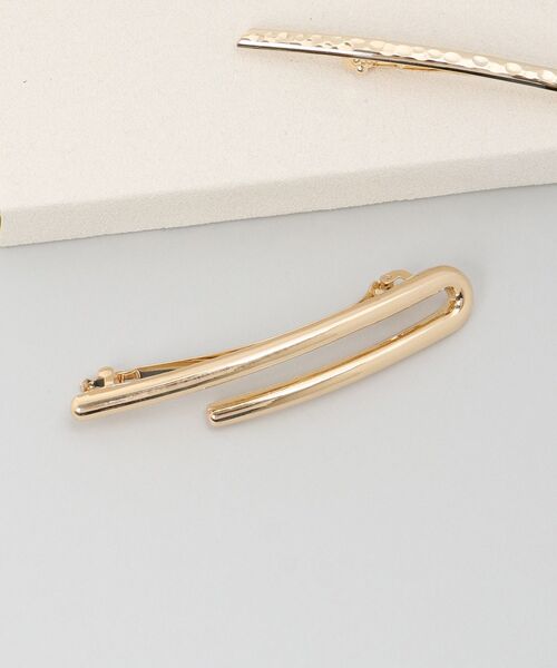 MAJESTIC LEGON（マジェスティックレゴン）の「ニュアンスラインメタルバレッタ（バレッタ/ヘアクリップ・レディース・A/B・FREE）」の2枚目の写真