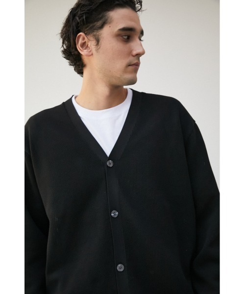 AZUL by moussy(アズールバイマウジー)の「LAYERED SET CARDIGAN/レイヤードセットカーディガン(カーディガン/ボレロ・メンズ・ライトグレー/ブラック/ブルー/ミント・FREE)」の5枚目の写真