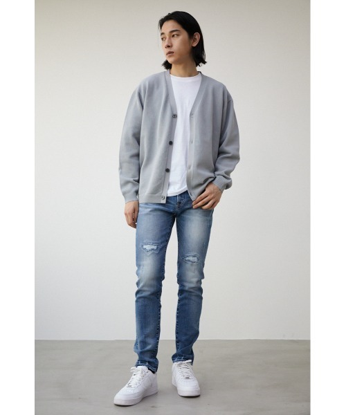AZUL by moussy(アズールバイマウジー)の「LAYERED SET CARDIGAN/レイヤードセットカーディガン(カーディガン/ボレロ・メンズ・ライトグレー/ブラック/ブルー/ミント・FREE)」の17枚目の写真