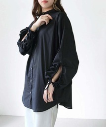 【shemoshelly】ドロストスリーブビッグシルエットシャツ