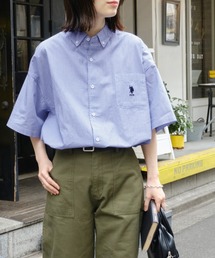 U.S. POLO ASSN. | U.S. POLO ASSN. / ユーエスポロアッスン 別注 ロゴ刺繍 S/S ボタンダウン 半袖シャツ(シャツ/ブラウス)