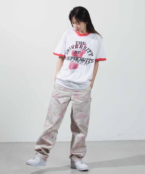 BOW WOW（バウワウ）の「BOWWOWUNIV OF GRAPEFRUITS RINGER TEE（Tシャツ/カットソー・メンズ・ホワイト・MEDIUM/LARGE/X-LARGE）」の8枚目の写真