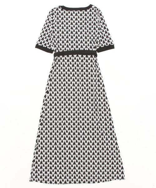 LUGG NAGG(ラグナグ)の「レトロ柄カシュクール美スタイルワンピース(ワンピース・レディース・ブラック系その他/ブラック×カーキ/ベージュ系その他・S/M/L)」の4枚目の写真