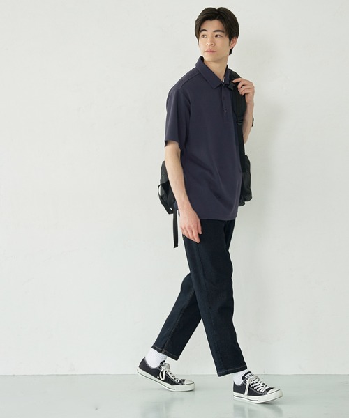 メンズエンボスポロシャツ（シャツ/ブラウス）｜coca（coca